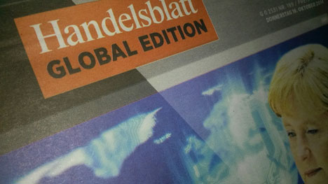 Handelsblatt Global Edition 100 000 Abonnements